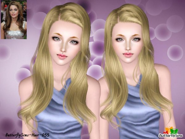 Bombshell Locks hairstyle   hair 55 by Butterfly for Sims 3