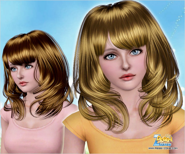 Framing hair and bunched curls ID 505 by Peggy Zone for Sims 3