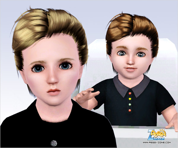  Catchy haircut ID 000014 by Peggy Zone for Sims 3