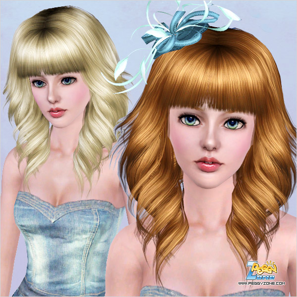 Keep It Curly and Shiny ID 457 by Peggy Zone for Sims 3