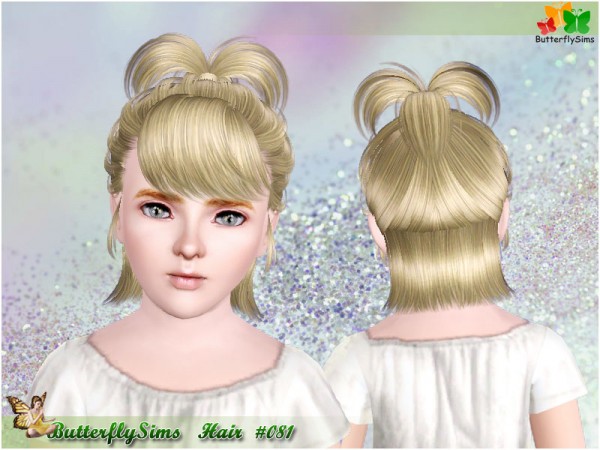 Top pigtail hairstyle 081 by YOYO at Butterfly for Sims 3