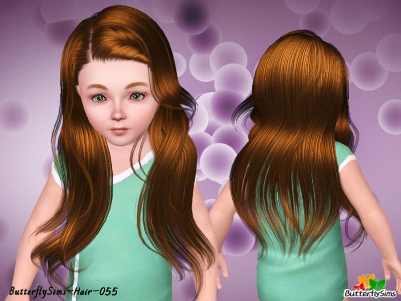 Bombshell Locks hairstyle - hair 55 by Butterfly - Sims 3 Hairs