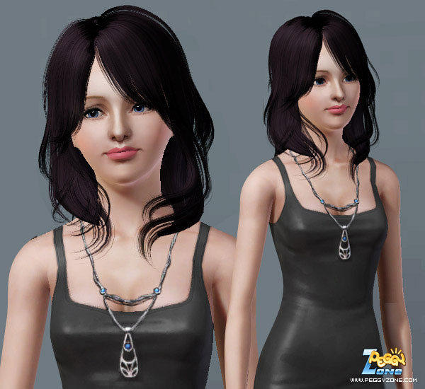 Layered hairstyle ID 01 by Peggy Zone for Sims 3