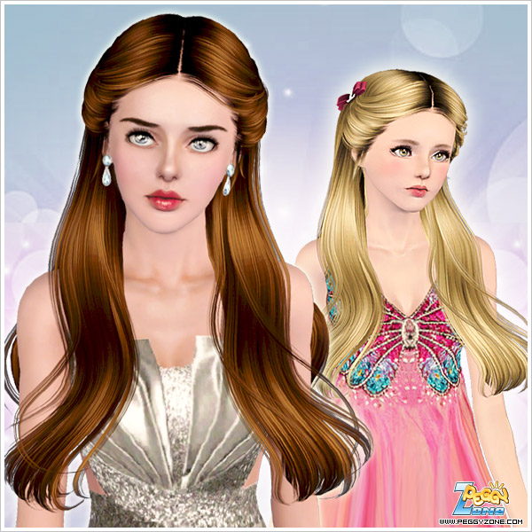 Half Up Hair ID 785 by Peggy Zone for Sims 3