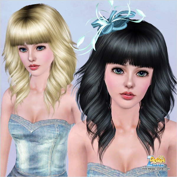 Keep It Curly and Shiny ID 457 by Peggy Zone for Sims 3