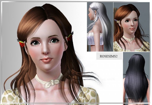 Strawberry hairstyle D 10 by Rose for Sims 3