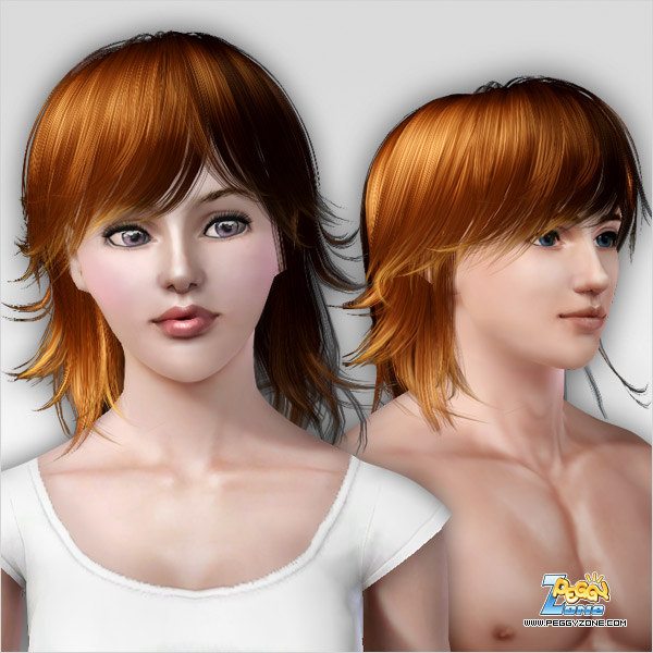 Special layered haircut ID 000001 By Peggy Zone for Sims 3