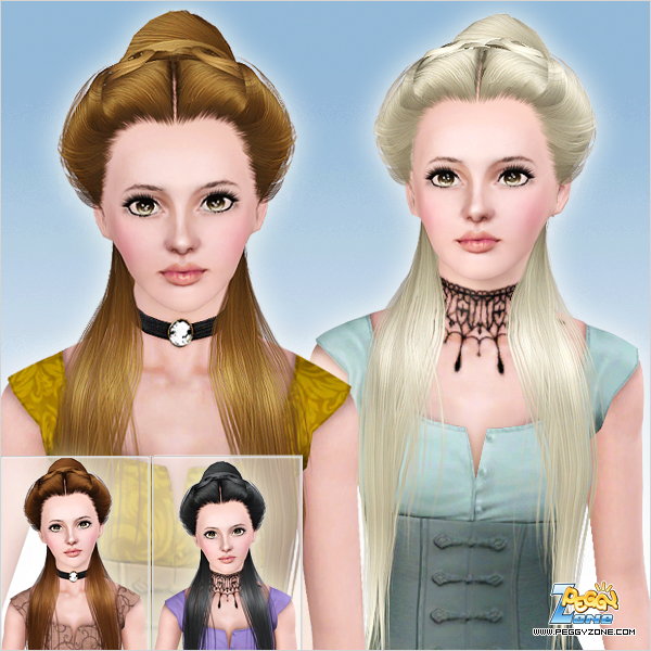 Duchess hairstyle ID 740 by Peggy Zone for Sims 3