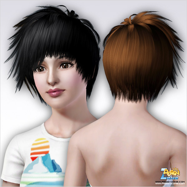 Smooth and spikey haircut ID 67 by Peggy ZOne for Sims 3