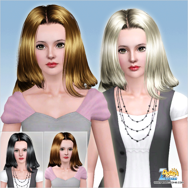 Layers and Highlights haircut ID 641 by Peggy Zone - Sims 3 Hairs.