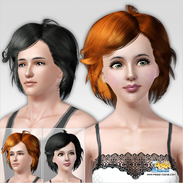 Strand bob hairstyle ID 105 by peggy Zone for Sims 3