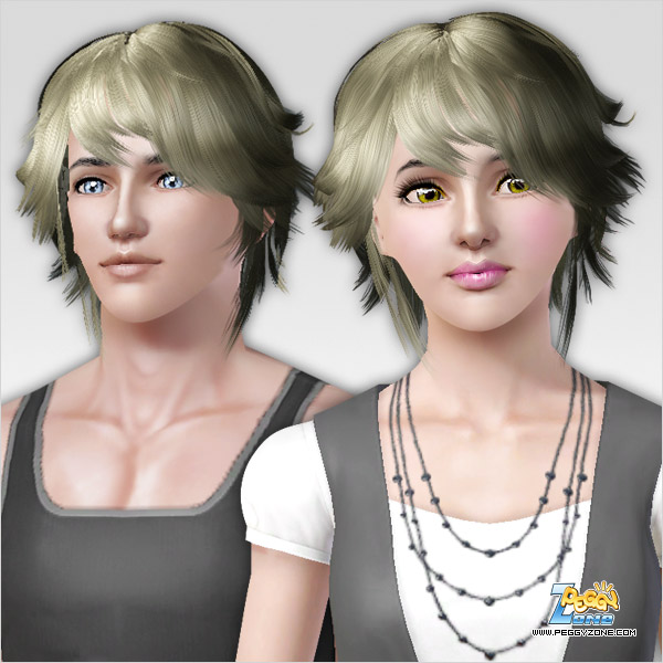 Sassy haircut ID 155 by Peggy Zone for Sims 3