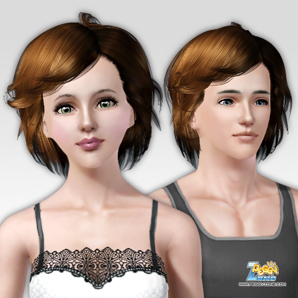 Strand bob hairstyle ID 105 by peggy Zone for Sims 3