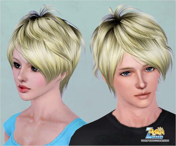 Messy haircut ID 461 by Peggy Zone for Sims 3