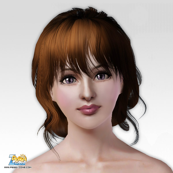 Classical ponytail with bangs ID 40 by Peggy Zone for Sims 3