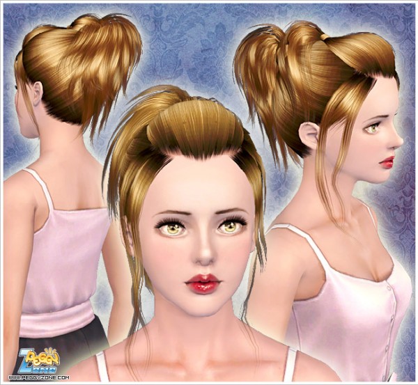 Distinct ponytail ID 912 by Peggy Zone for Sims 3