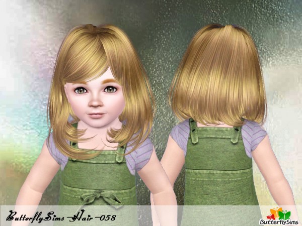Below chin lenght hairstyle   hair 58 at Butterfly for Sims 3