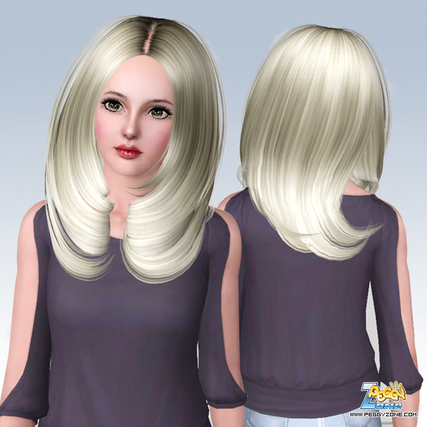 Rolled ends hairstyle for Sims 3