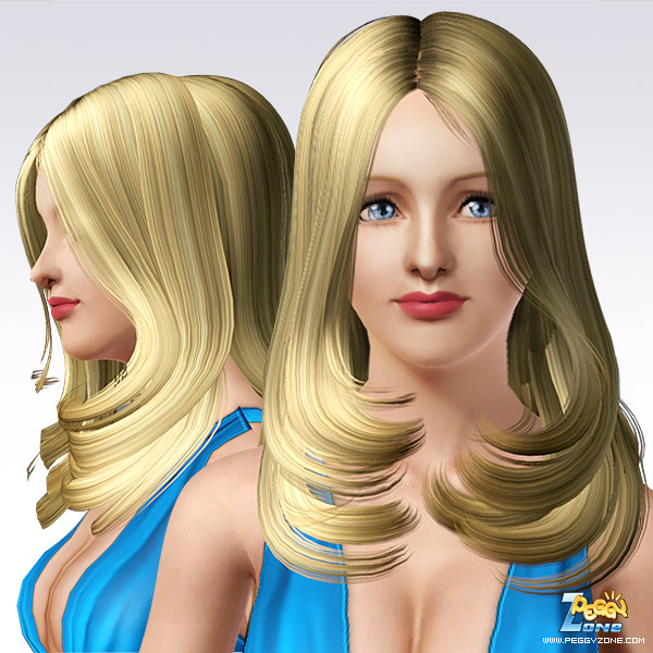 Just below chin hairstyle ID 06 by Peggy Zone for Sims 3