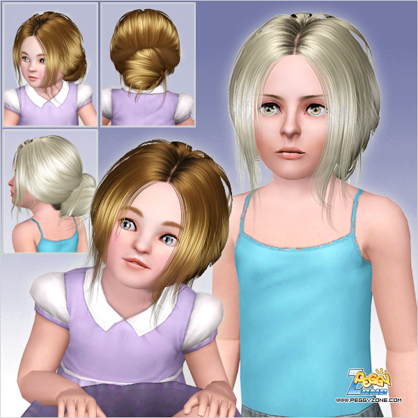 Special   Chignon Du Cou hairstyle ID 000022 by Peggy Zone for Sims 3
