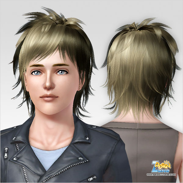 Spiny haircut ID 132 by Peggy Zone for Sims 3