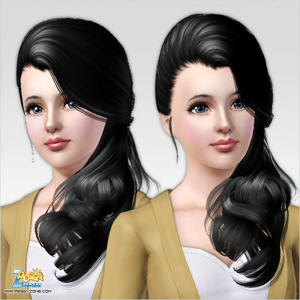 Elegant hairstyle ID 240 by Peggy Zone for Sims 3