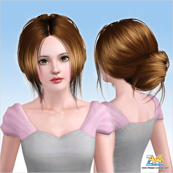 Chignon Du Cou hairstyle ID 000023 by Peggy Zone for Sims 3