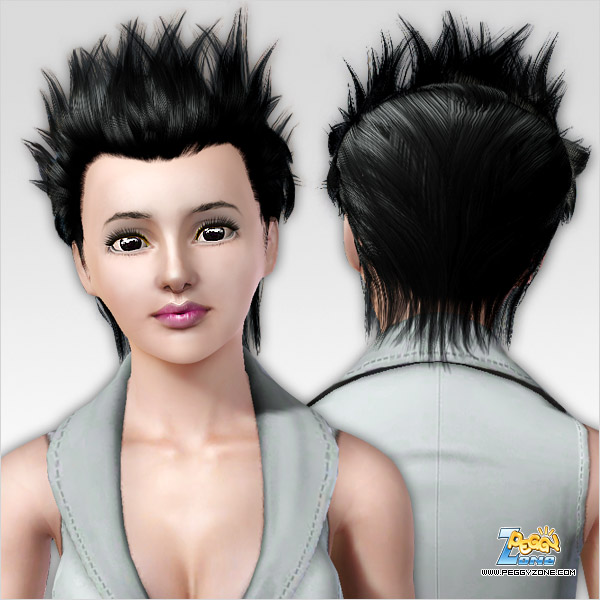 Dimensional spikey haicut ID 108 by Peggy Zone for Sims 3