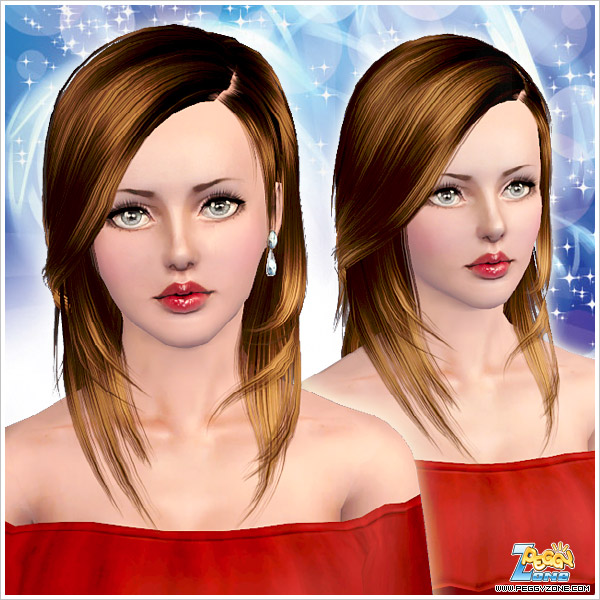 Bouncy layers hairstyle ID 828 by Peggy Zone for Sims 3