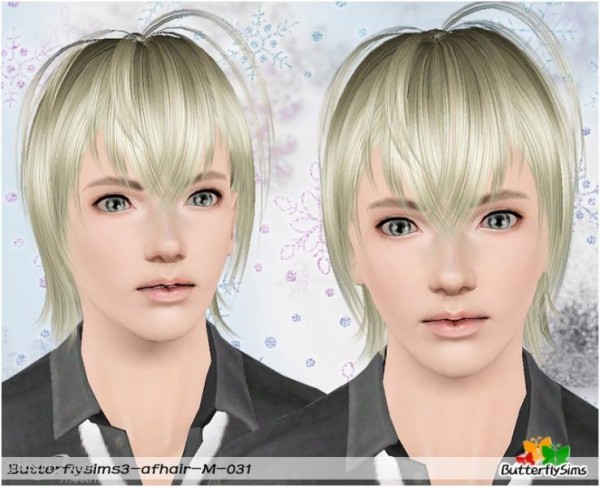 Cool Rumpled hairstyle for boys   Hair 031 by Butterfly for Sims 3