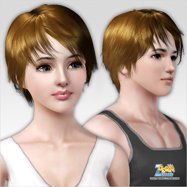 Masculine hairstyle ID 179 by peggy Zone for Sims 3