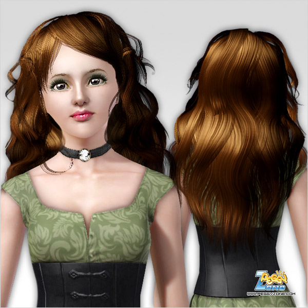 Siren waves hairstyle ID 111 by Peggy Zone	 for Sims 3