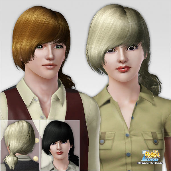  Back to school hairstyle ID 479 by Peggy Zone for Sims 3