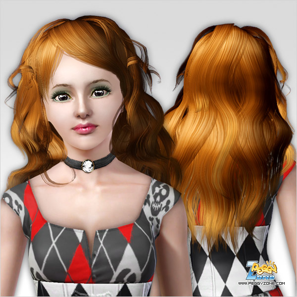 Siren waves hairstyle ID 111 by Peggy Zone	 for Sims 3