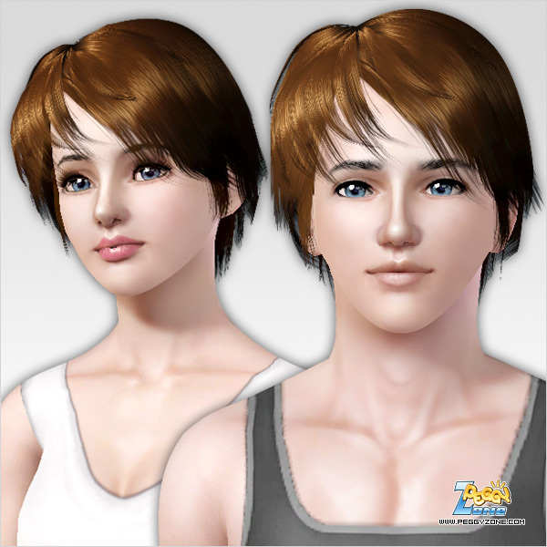 Masculine hairstyle ID 179 by peggy Zone for Sims 3