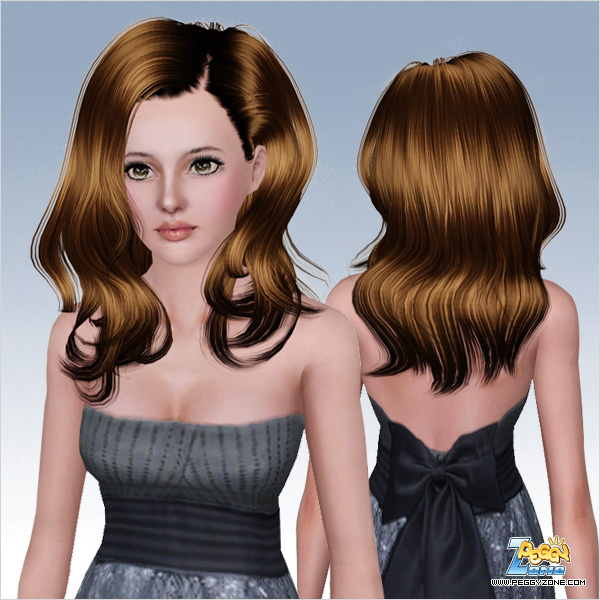  Long wavy hairstyle ID 000029 by Peggy Zone for Sims 3