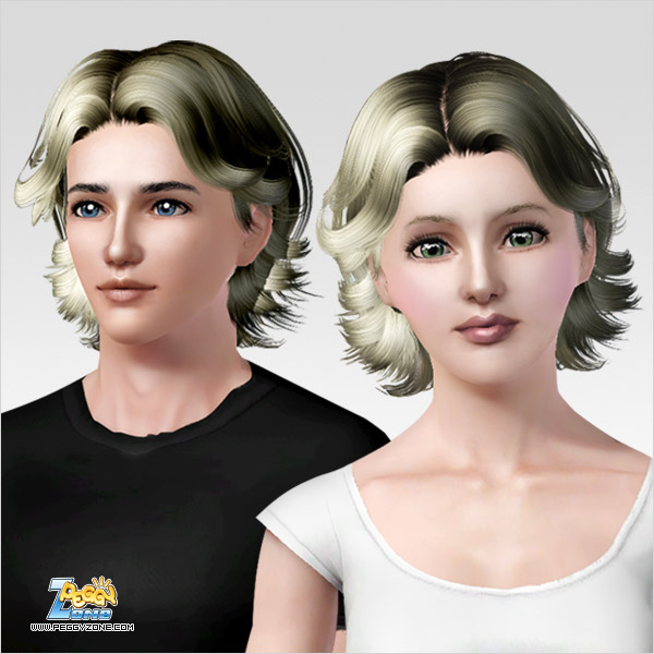  Curly peaks haircut ID 78 by Peggy Zone for Sims 3