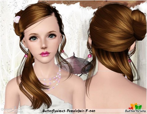 Summer hairstyle   Hair 40 by Butterfly for Sims 3