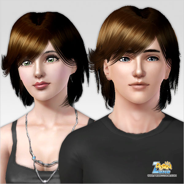 Flashing haircut ID 186 by Peggy Zone for Sims 3