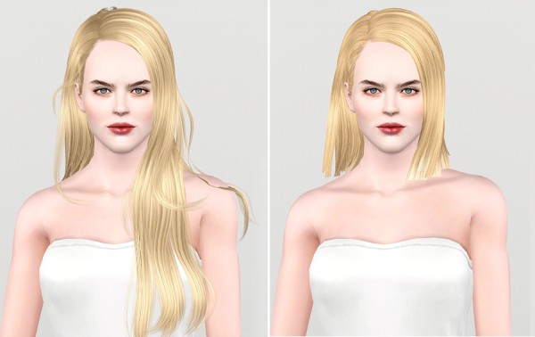 Long wavy hair   Tera 129 by New Sea retextured by Rusty Nail for Sims 3