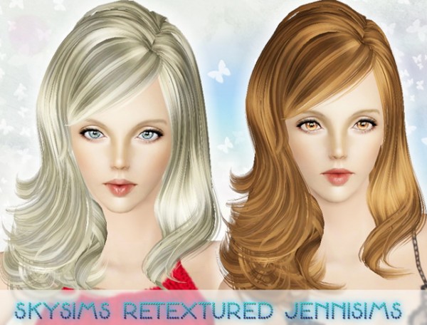 Bright wavy hairstyle   SkySims Hair 075 Retextured by Jenni Sims	 for Sims 3
