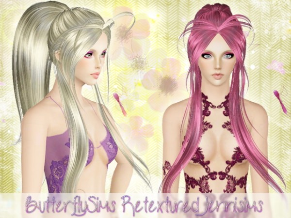 Fairytales hairstyle   Butterfly Sims Hair 066 retextured by Jenni Sims for Sims 3