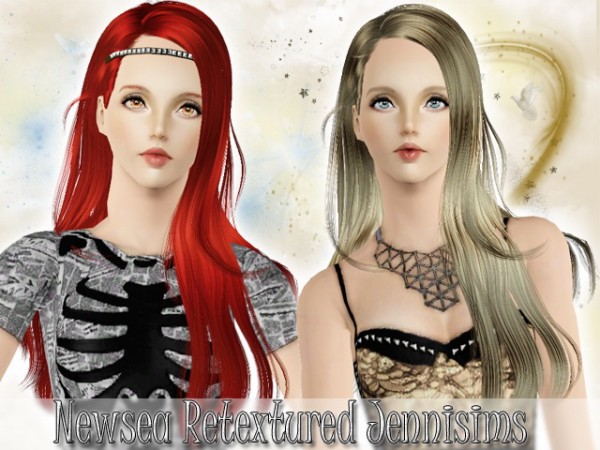 Straight side hairsytle   Newsea Hair Tera retextured by Jenni Sims for Sims 3