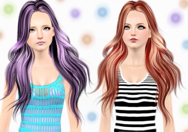 Front layers hairstyle   Butterfly Sims Hair 098 Retextured by Jenni Sims for Sims 3