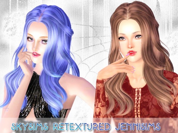 Spectacular hairstyle   Skysims Hair 096 retextured by Jenni Sims for Sims 3