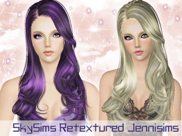 Fabulous hairstyle  SkySims Hair084 Retextured by Jenni Sims for Sims 3