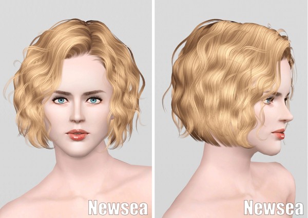 Curly bob hairstyle   Foam Summer J101 by Newsea retextured by Rusty Nail for Sims 3