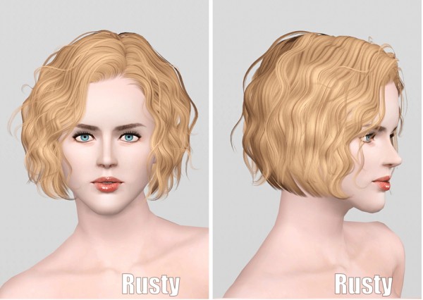 Curly bob hairstyle   Foam Summer J101 by Newsea retextured by Rusty Nail for Sims 3