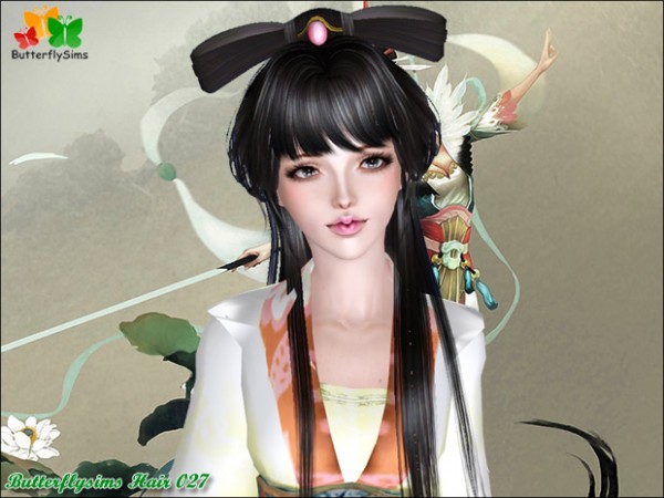 Anime hairstyle   hair 027 by Butterfly for Sims 3