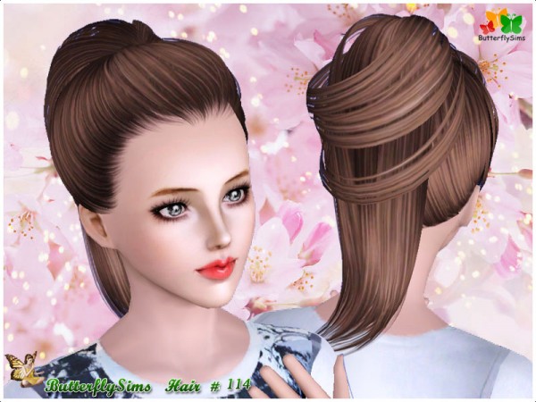 Modern ponytail    Hair 114 by Yoyo for Sims 3